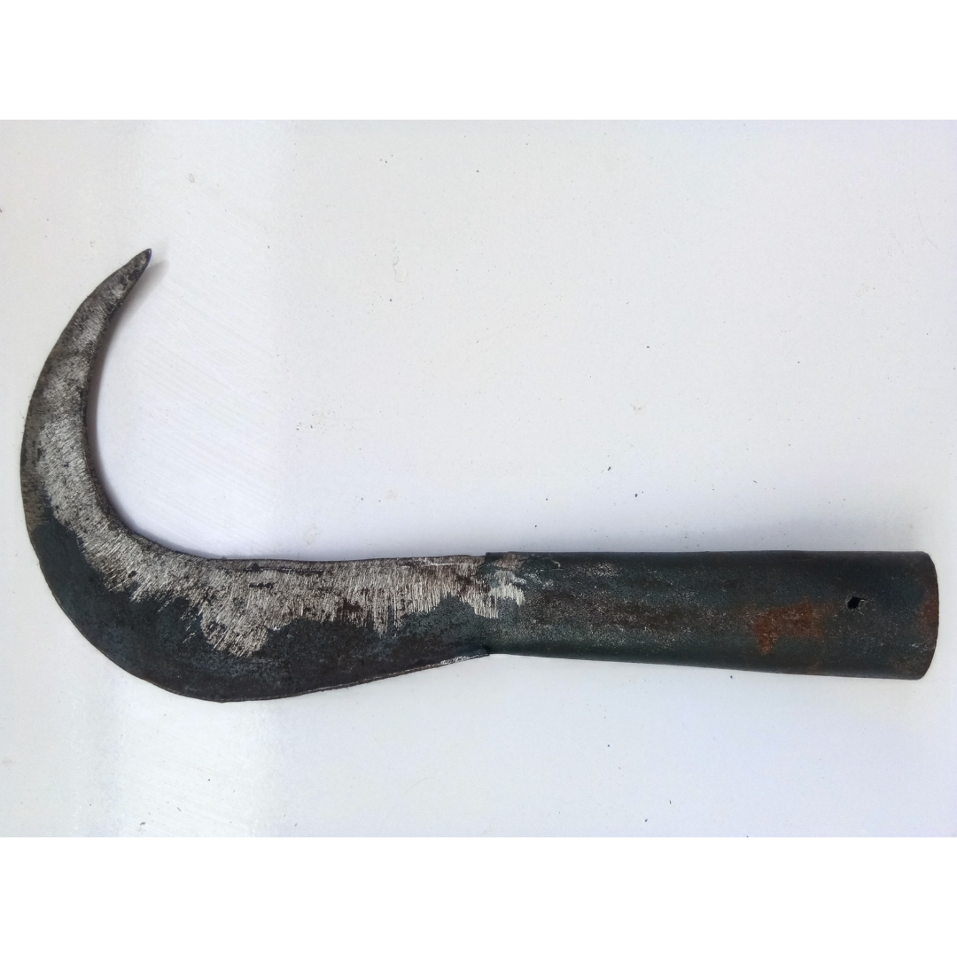 Traditional Curved Iron Tool for Pruning / Weeding / Gardening / Harvesting (Big Size)