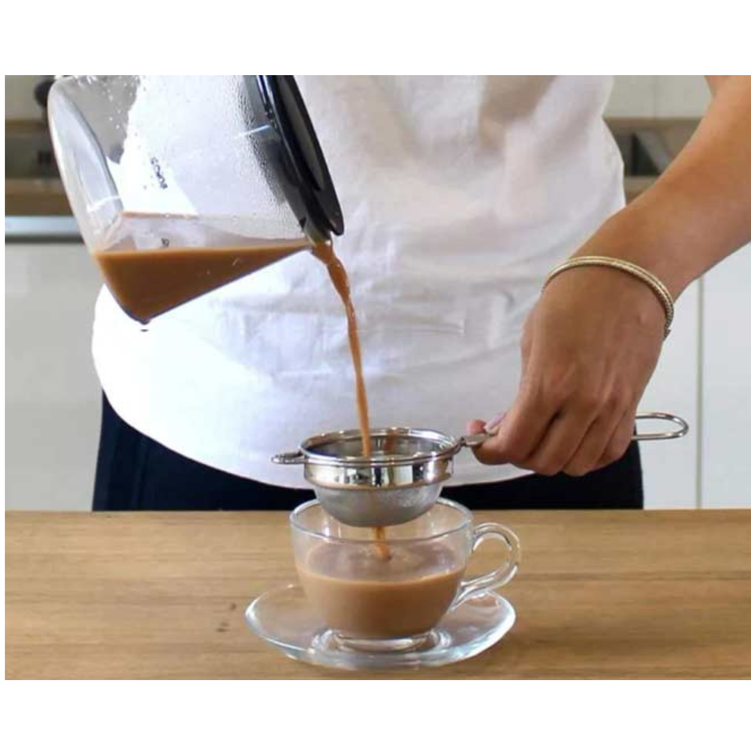 Plastic Multipurpose Tea, Coffee Strainer with Double Layer Filtration (Set of 4 Pieces)