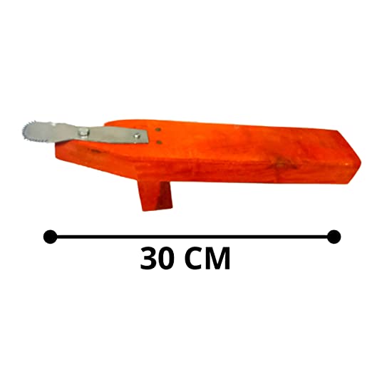 Coconut Scraper Manual Grater Handy Wooden Base Stool Type Old Model Food Processor for Kitchen