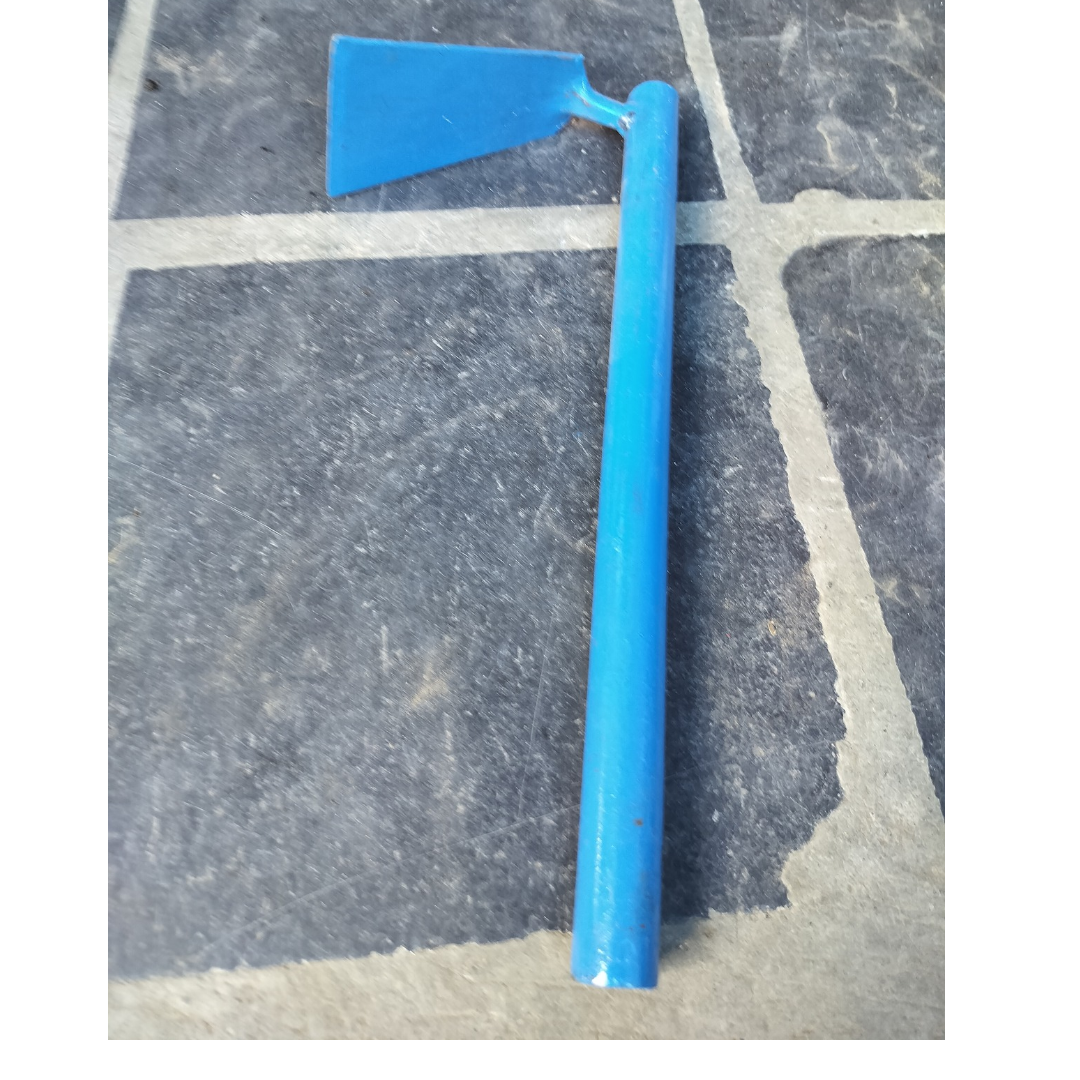 Heavy Duty Small Hand Iron Spade/Hoe for Gardening & Agriculture - 40 cm Fixed Long Handle (Kalai Kothu Manvetti/Kudaal/Favada/Para).