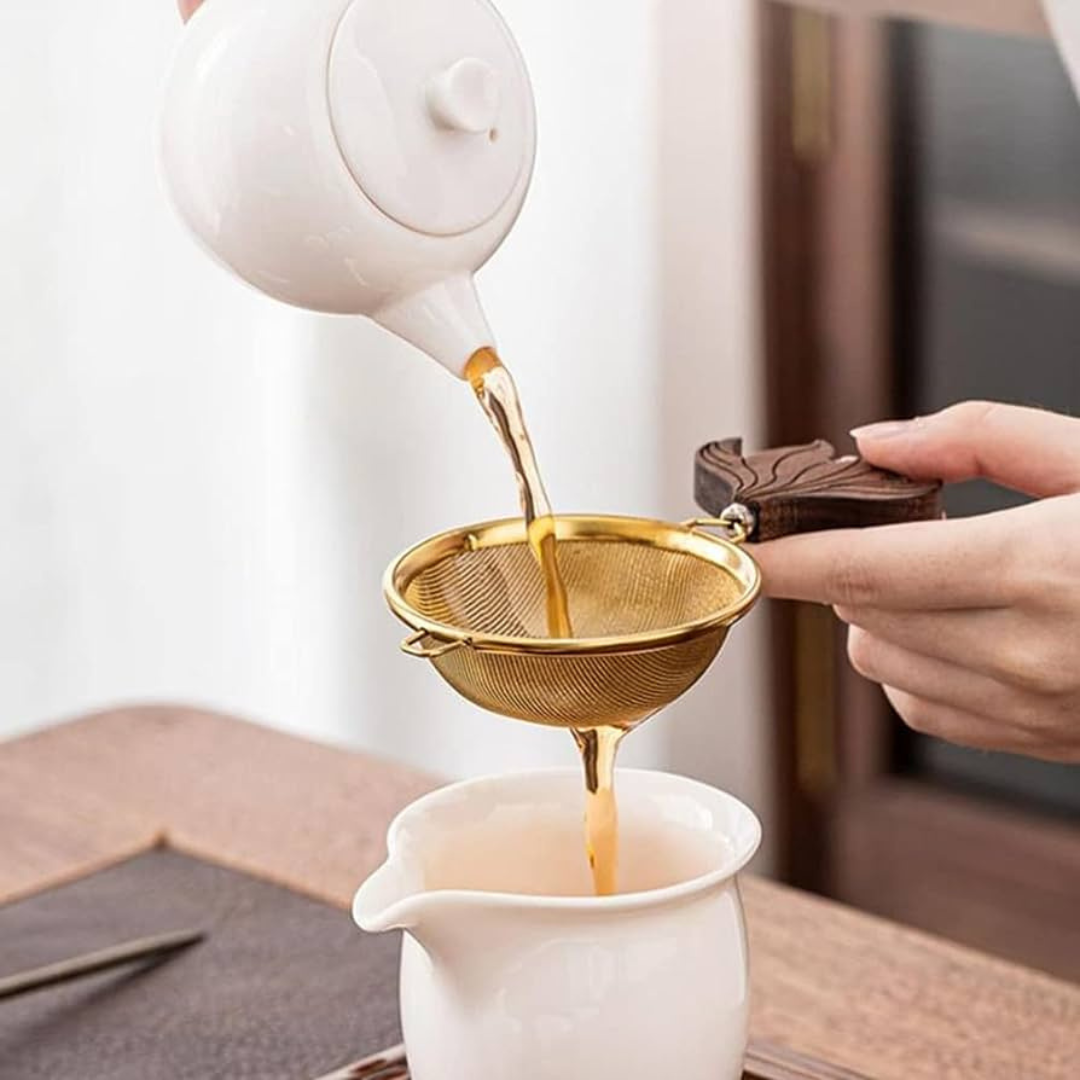 Plastic Multipurpose Tea, Coffee Strainer with Double Layer Filtration (Set of 4 Pieces)