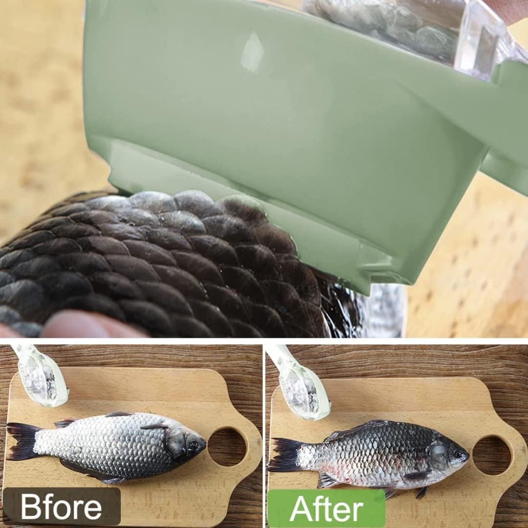 Fish Scale Remover Plastic Handle (Pack of 2)| Fish Scale Scrapper | Cleaning Tools