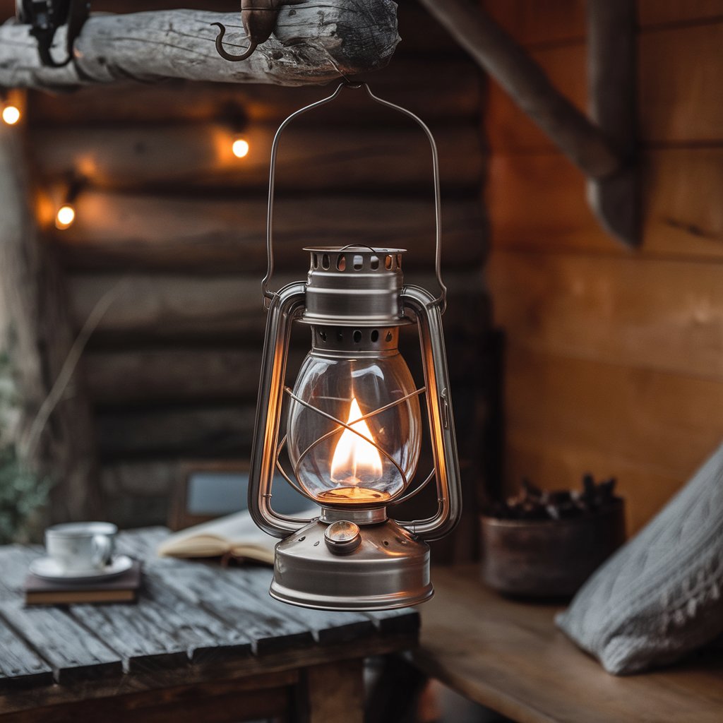 Vintage Kerosene Hurricane Lantern - Rustic Hanging Oil Lamp for Decoration, Camping, and Low Light Ambiance (Assorted Colors, Pack of 1)