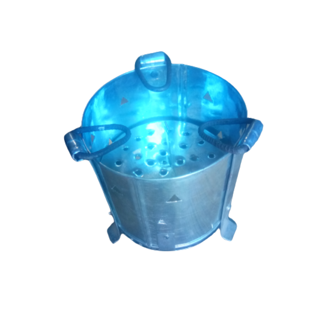 Galvanized Iron Charcoal Stove / Sigdi / Chulha / Griller Heater Oven / Iron Ashtray / Angeethi / Tandoor Stove β Small Size