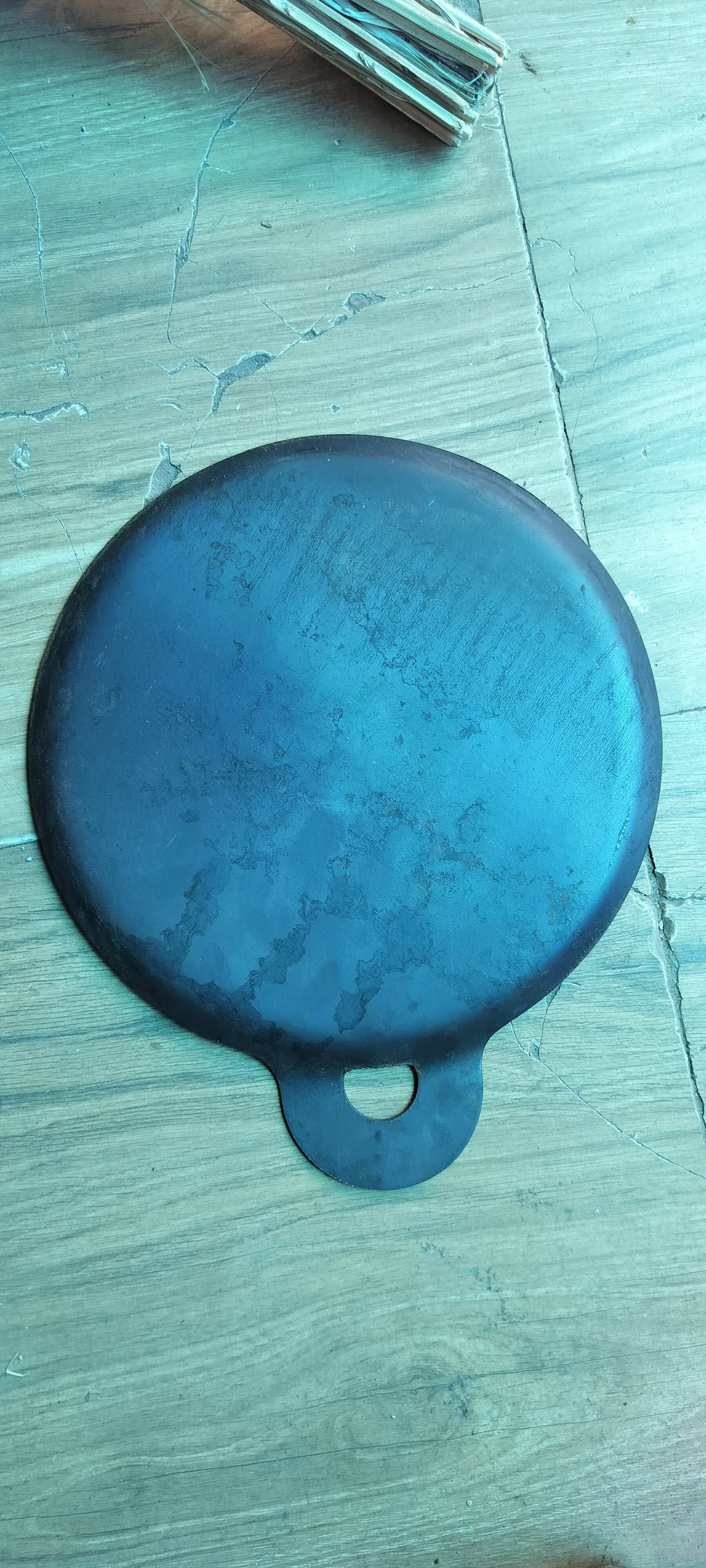 "10.5 - Inch Iron Dosa & Roti Tawa: Gas & Induction Compatible with Side Edges"