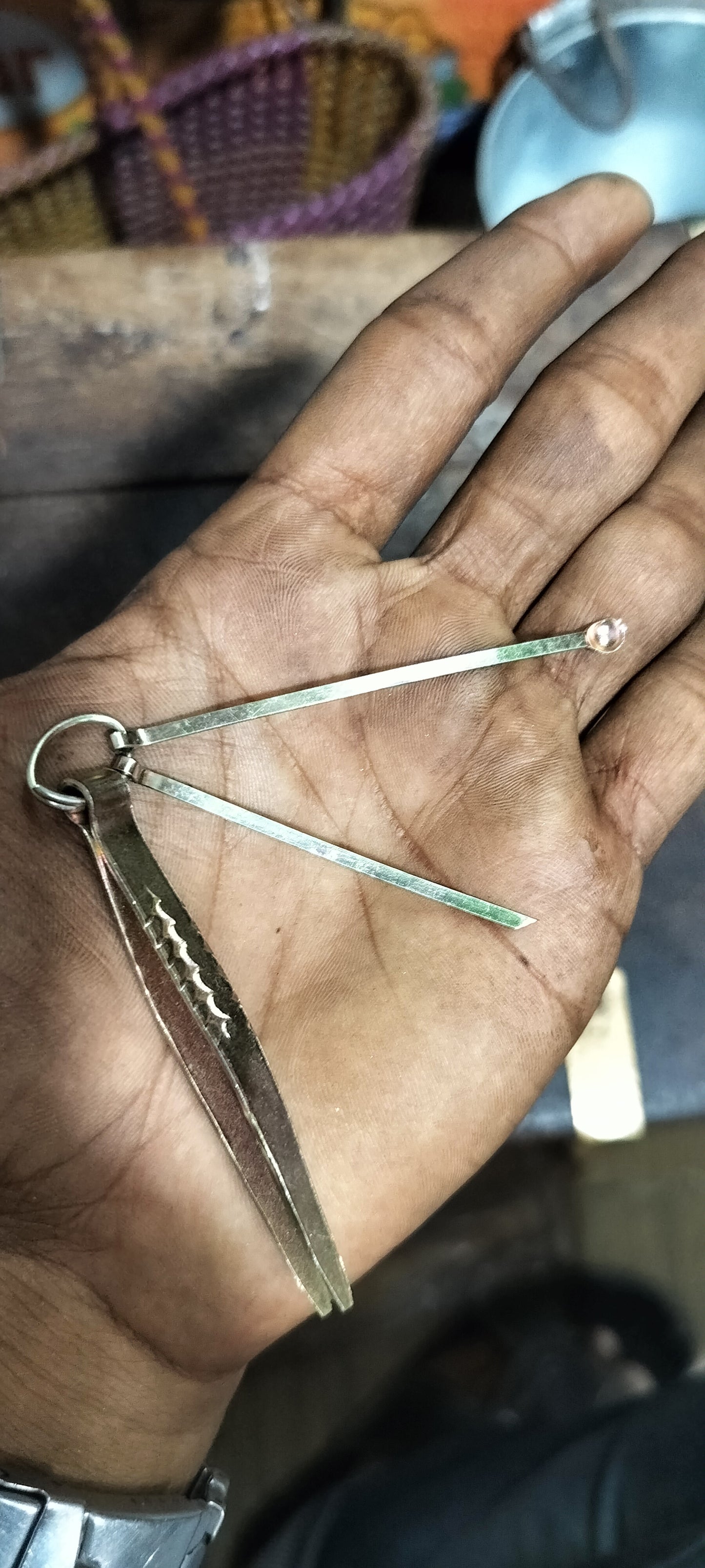 Handmade Iron Tweezer Plucker Eyebrow, Upper Lips, Blackhead Removal, Facial Hair For Women & Men (Pack of 2)