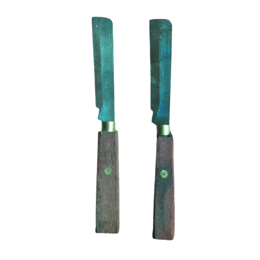 A Small-Sized Iron Kitchen Knife with Wood Handle / Trimming Knife / Pairing Knife (Pack of 2)