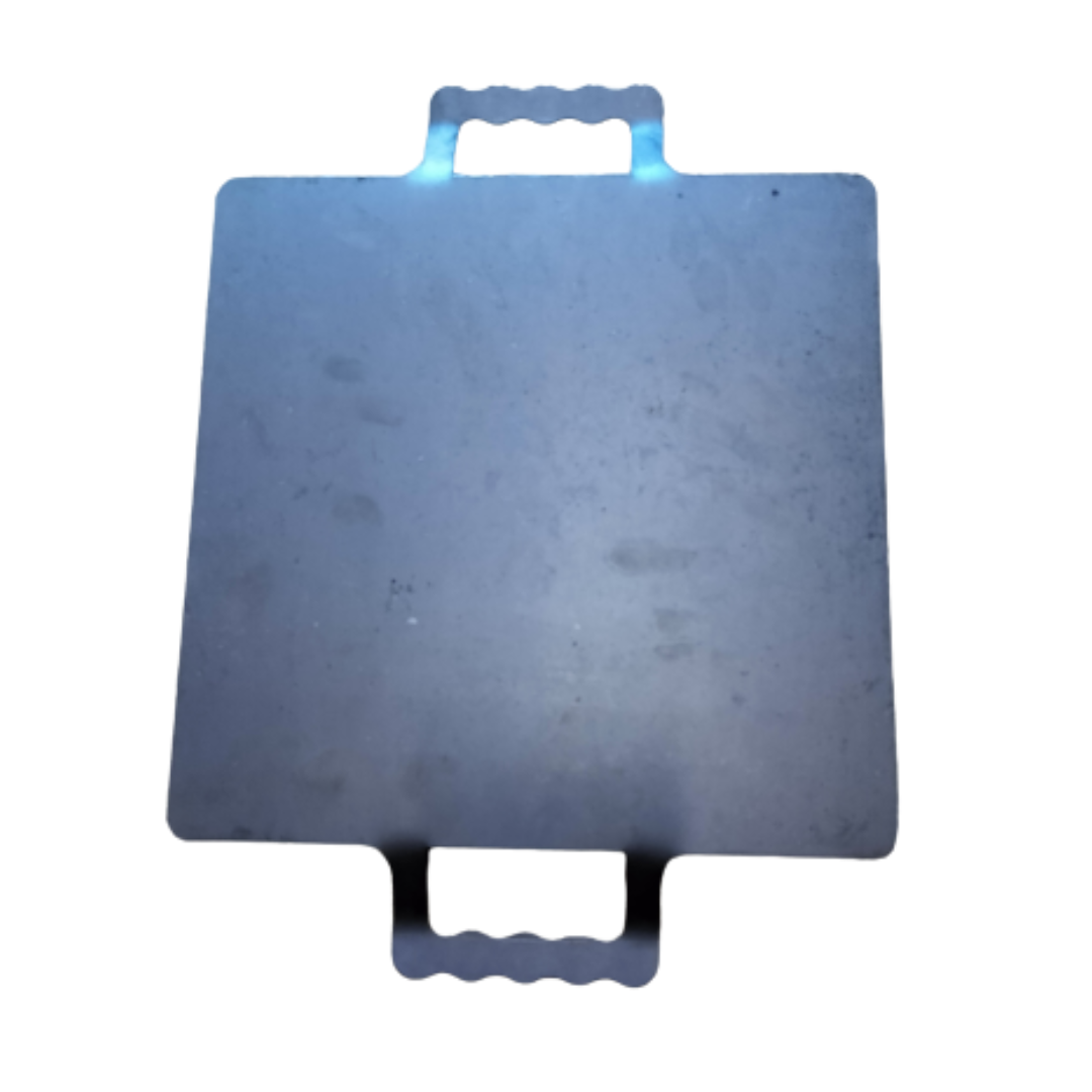 Jointless Square Shaped Flat Base Iron Dosa Tawa (12 Inch, 2.2 Kg)
