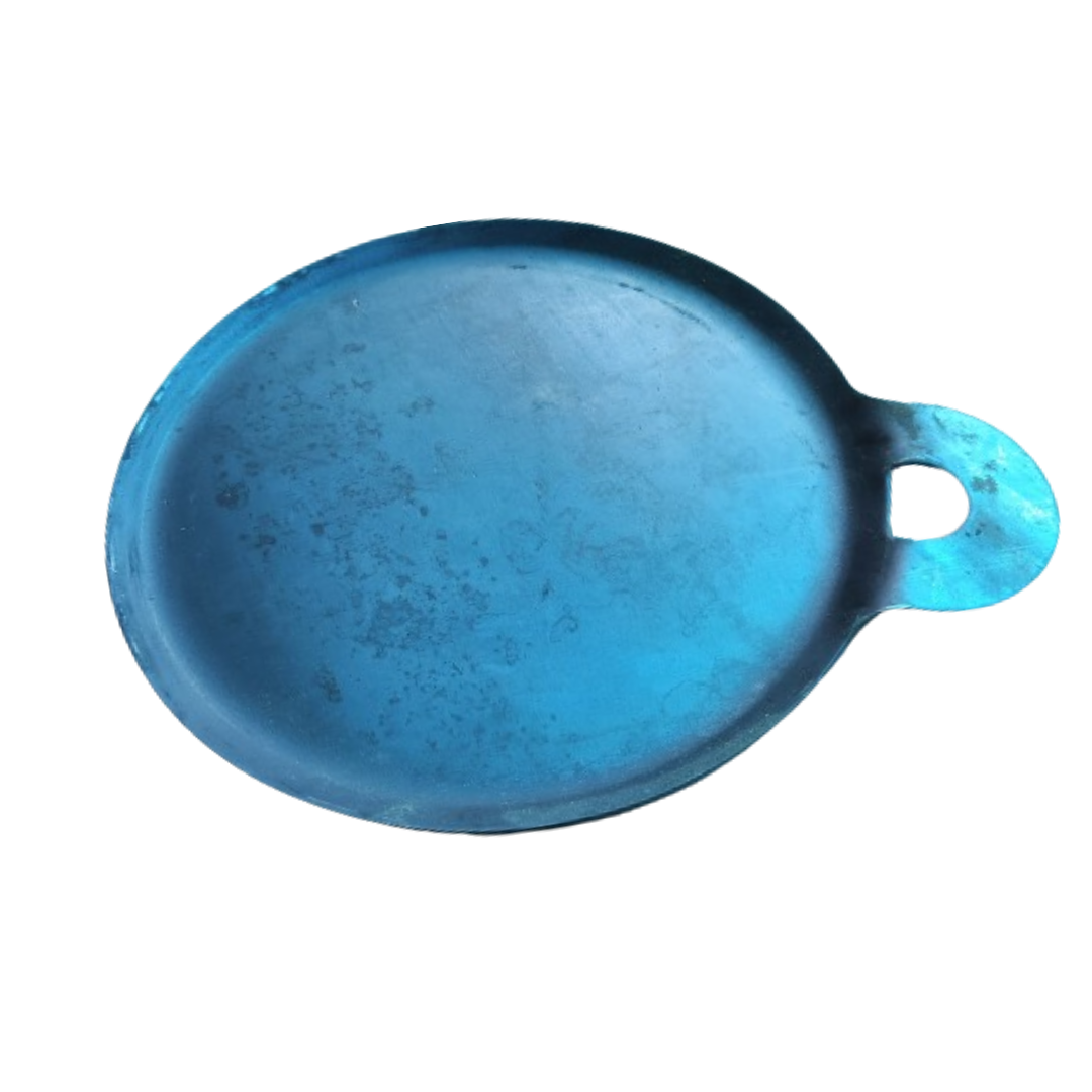 "10.5 - Inch Iron Dosa & Roti Tawa: Gas & Induction Compatible with Side Edges"