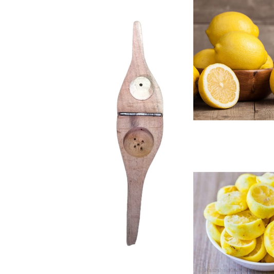 Handmade Wooden Lemon Squeezer for Kitchen