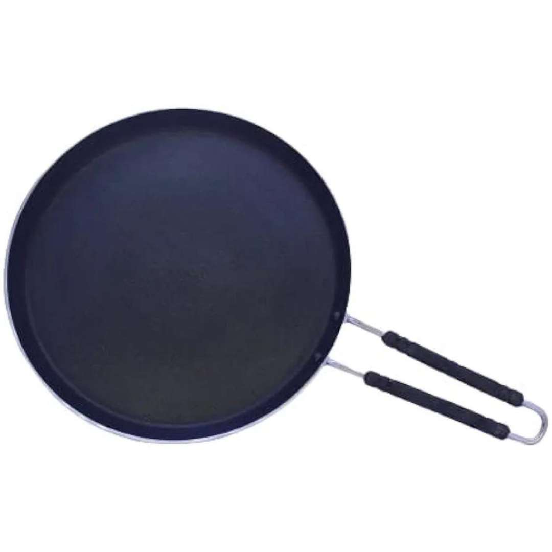 Flat Iron Tawa for Roti / Chapathi / Paratha / Fulka with Plastic Handle
