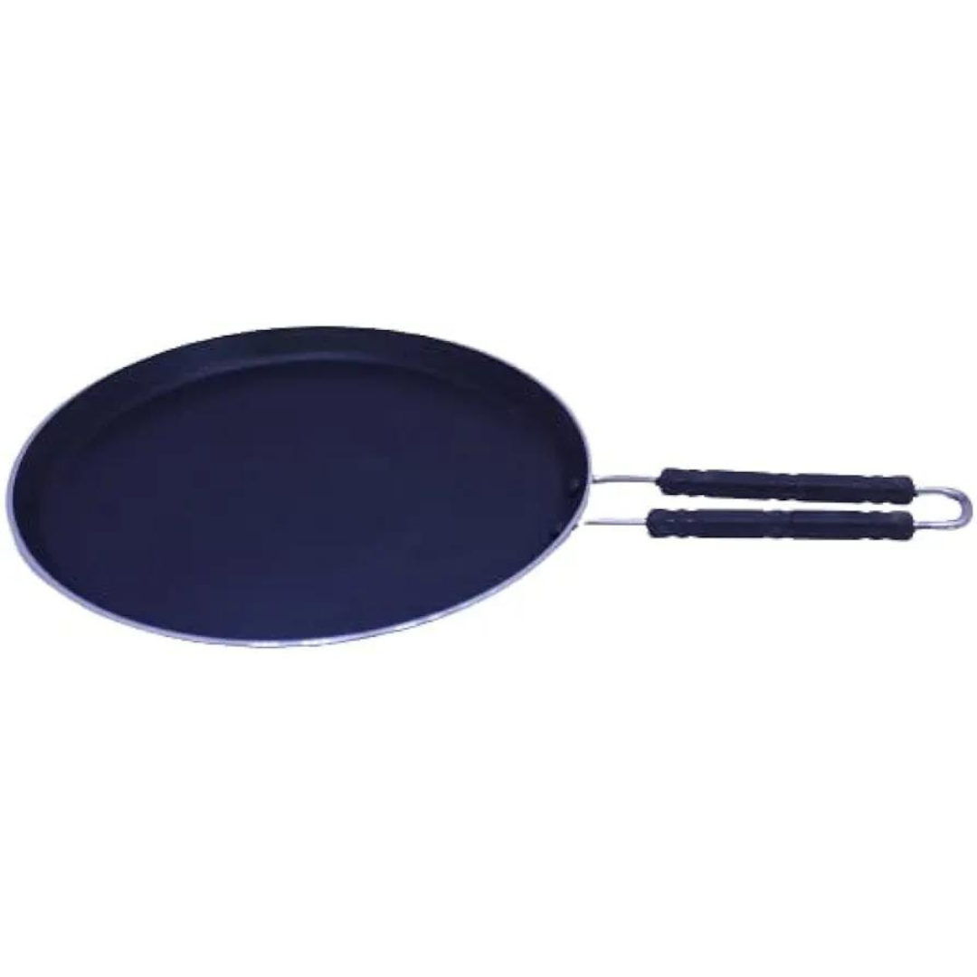 Flat Iron Tawa for Roti / Chapathi / Paratha / Fulka with Plastic Handle