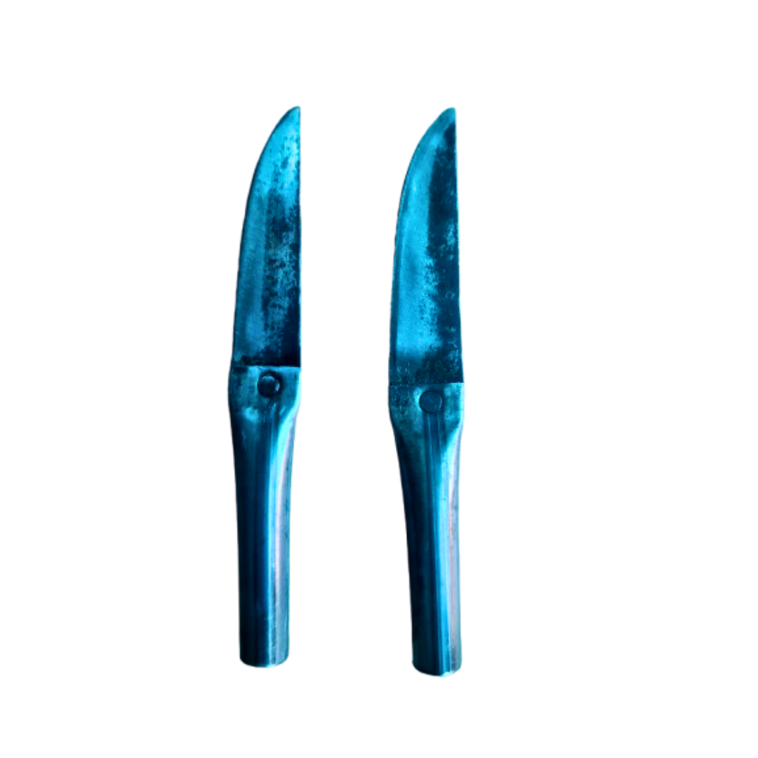 Handmade Small Knife / Handy Iron Knife for Delicate Tasks (6 in / 15 cm) (Pack of 2)