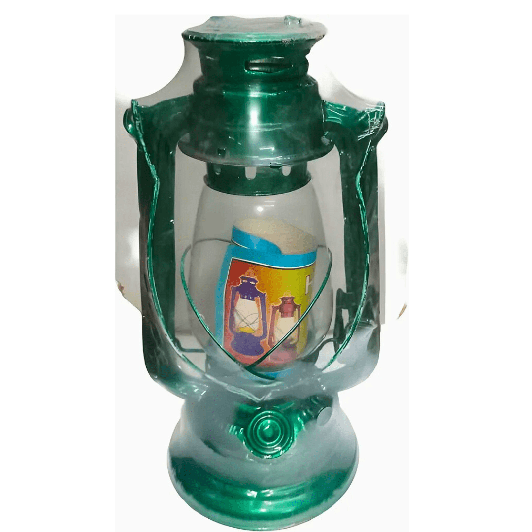 Vintage Kerosene Hurricane Lantern - Rustic Hanging Oil Lamp for Decoration, Camping, and Low Light Ambiance (Assorted Colors, Pack of 1)