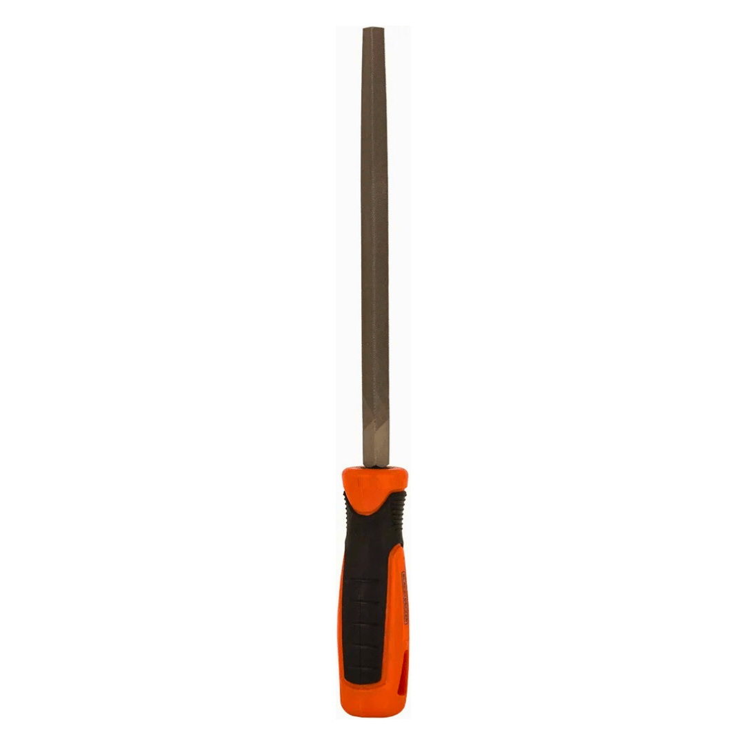 "10cm Triangular File with PVC Handle β Ideal for Sharpening Knives, Vegetable Choppers, and Billhooks for Home Kitchen Use"