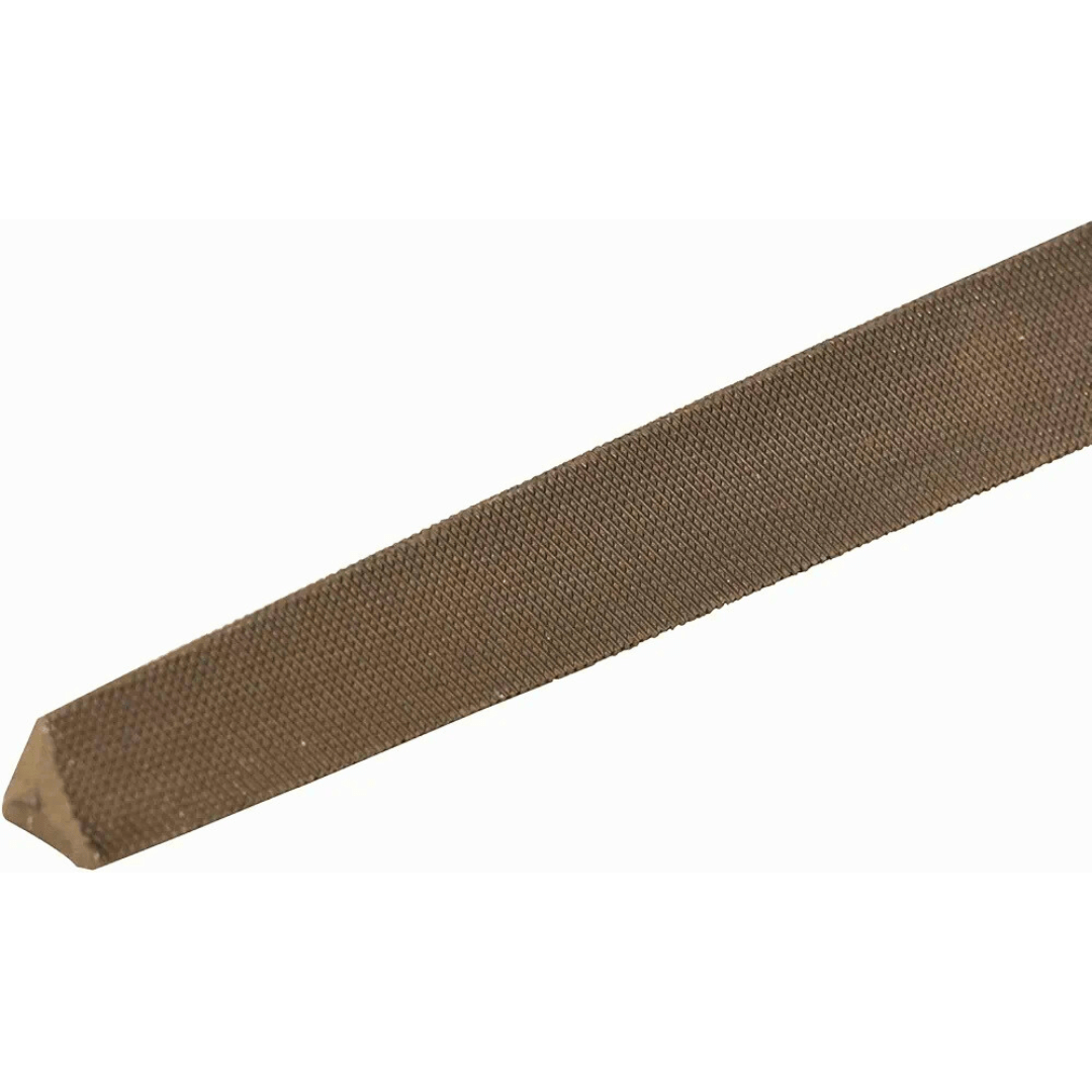 "10cm Triangular File with PVC Handle β Ideal for Sharpening Knives, Vegetable Choppers, and Billhooks for Home Kitchen Use"