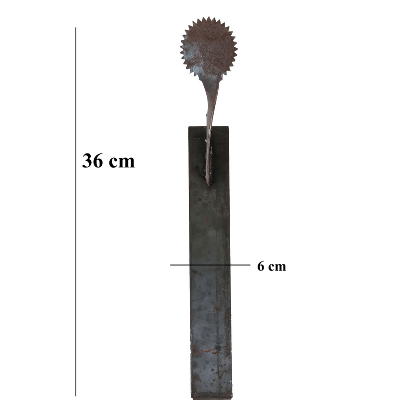 Manual Vegetable Chopper / Coconut Scrapper β with Iron Loha Lokhand Base (L x W x H: 36 x 6 x 22 cm, 1 Kg)