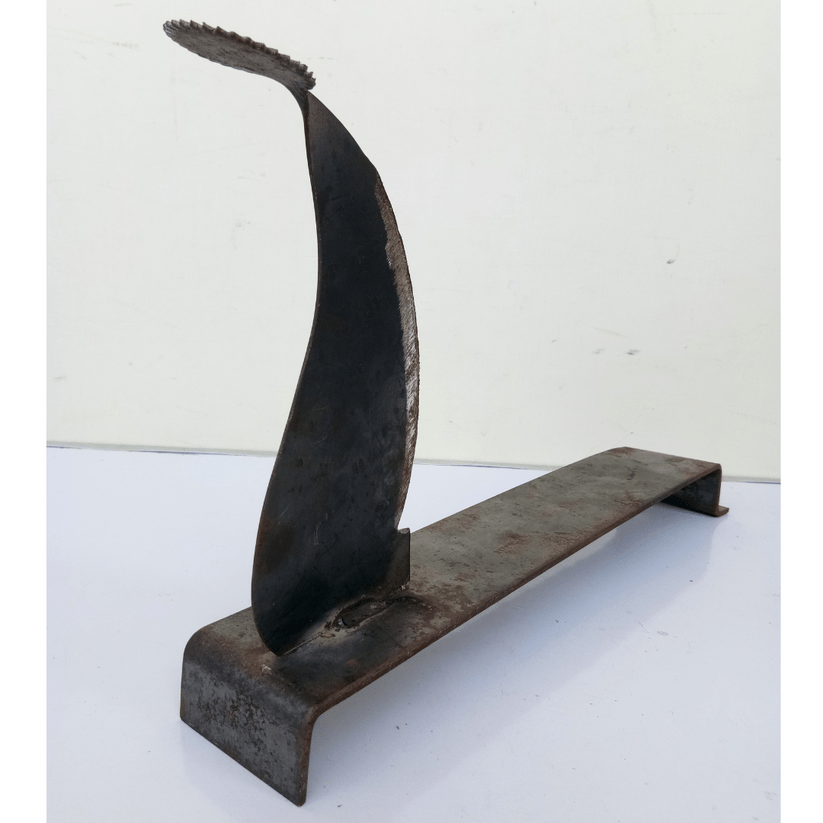 Manual Vegetable Chopper / Coconut Scrapper β with Iron Loha Lokhand Base (L x W x H: 36 x 6 x 22 cm, 1 Kg)