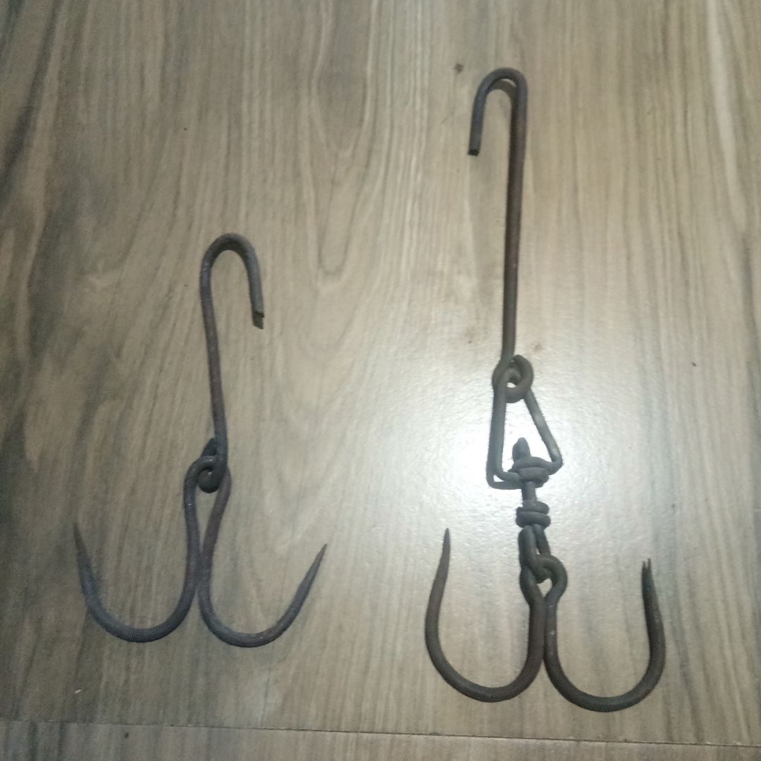 Iron Meat Hook, Meat Hanging Hook, Mutton | Chicken | Multi Use Hook for Non-Veg Shops / Butchers Shop, and Home