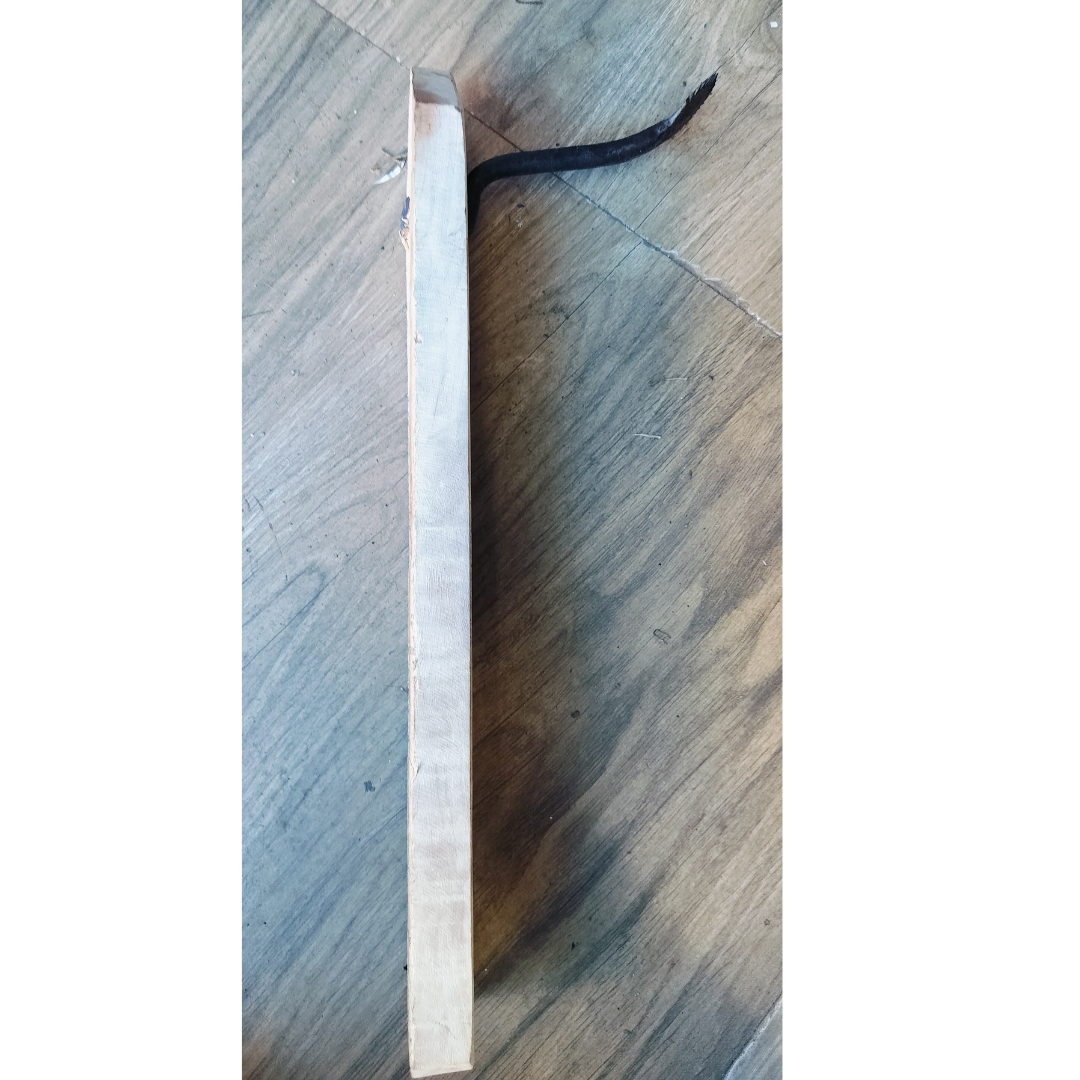 Manual Iron Coconut Scraper / Grater / Thengai Thuruvi with Wooden Base