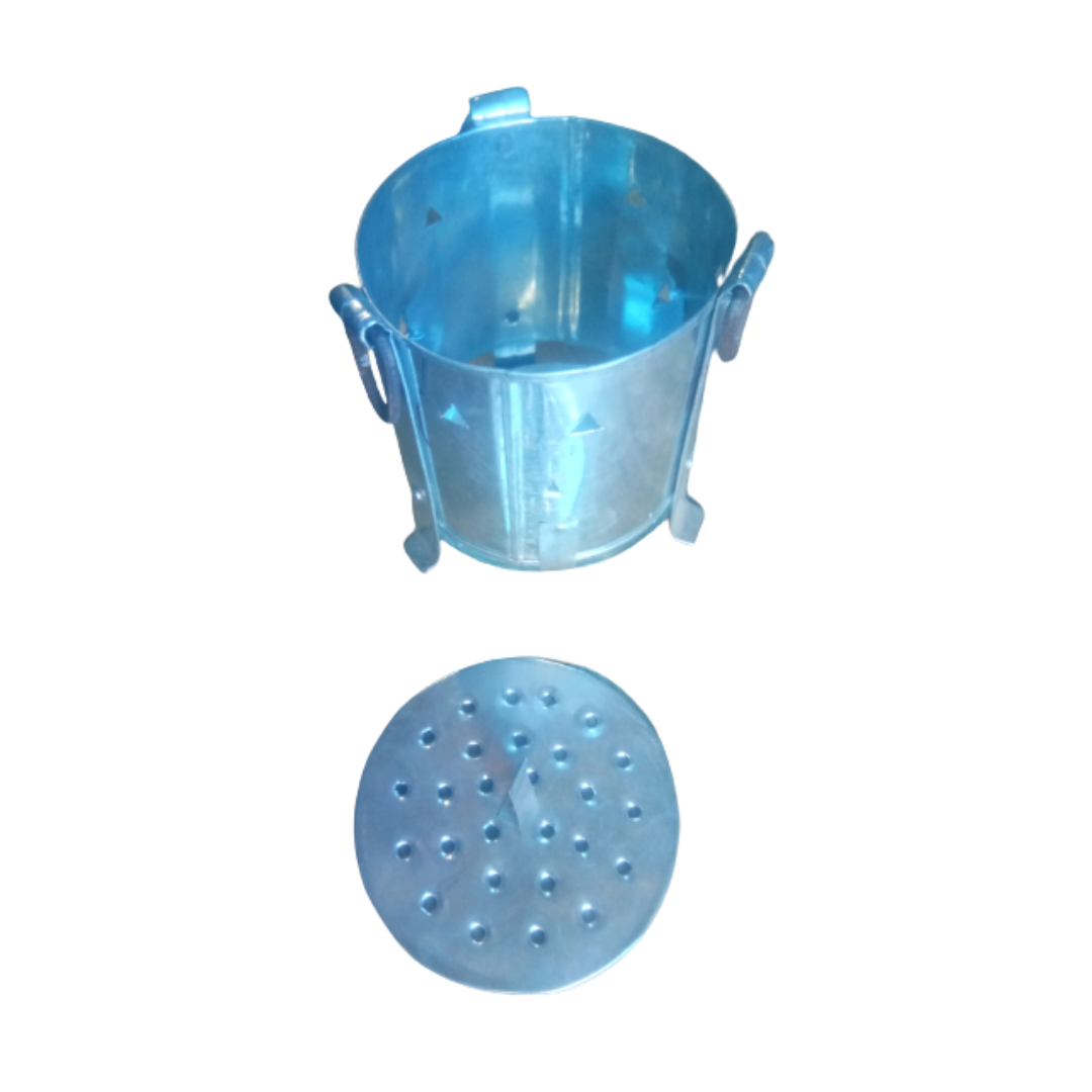 Galvanized Iron Charcoal Stove / Sigdi / Chulha / Griller Heater Oven / Iron Ashtray / Angeethi / Tandoor Stove β Small Size