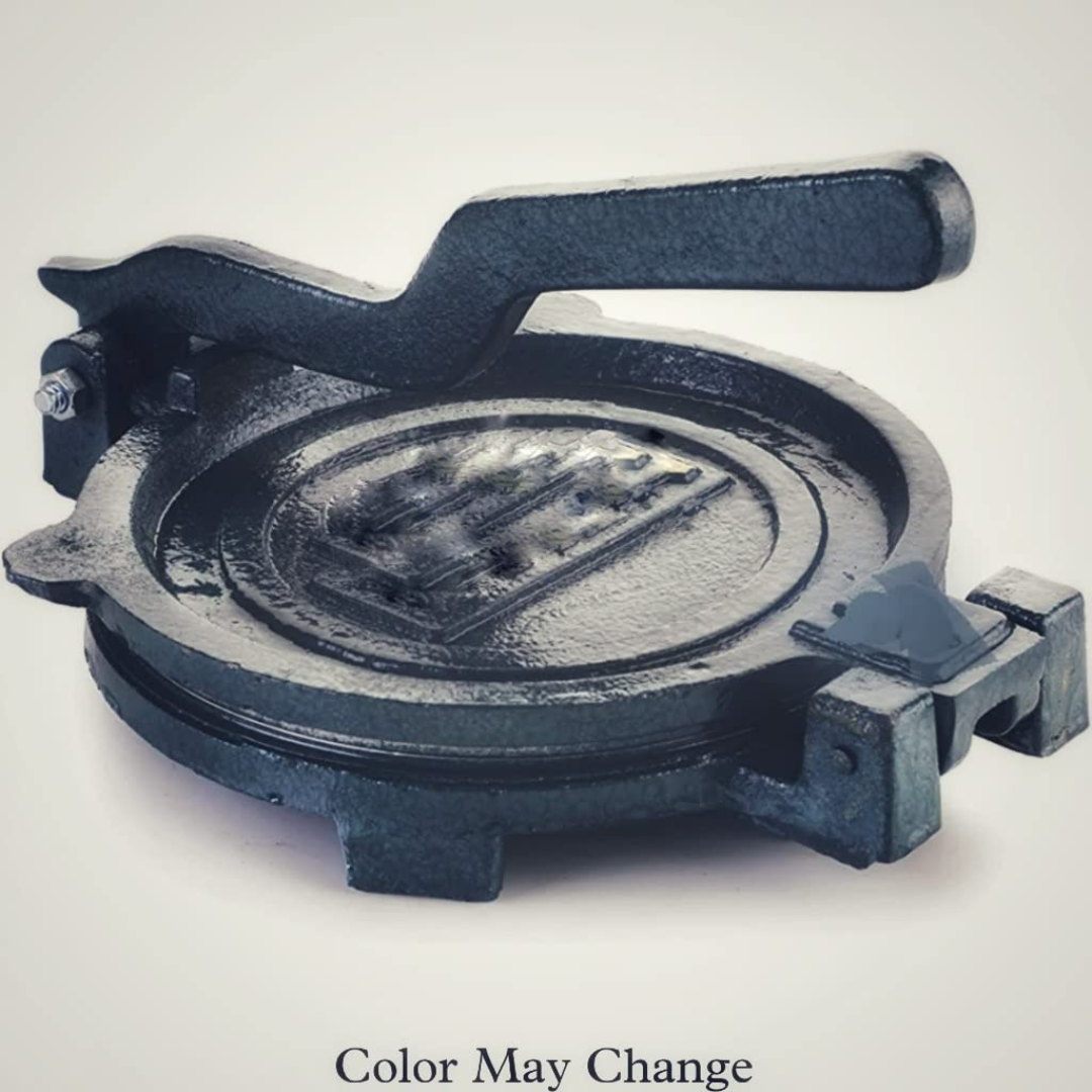 Cast Iron Manual Puri maker, Roti press, Pathiri press machine made with stainless steel inner surface