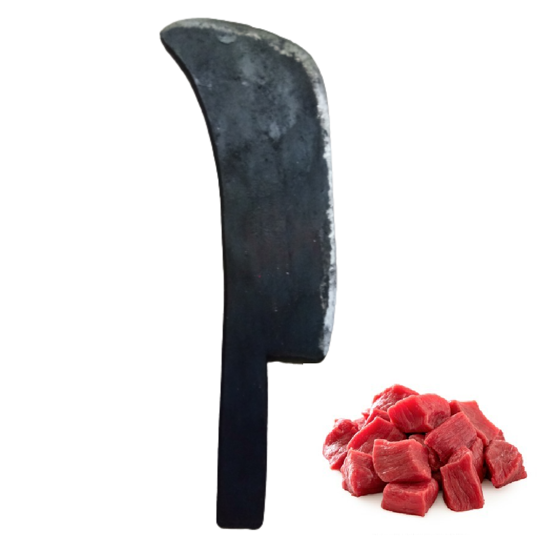 Handmade Iron Cleaver Knife / Meat Knife / Iron Knife - Suitable for Chopping, Slicing and Cutting of Meat (Big Size, 800 β 1000 g Weight)