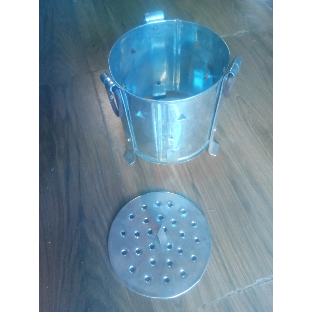 Galvanized Iron Charcoal Stove / Sigdi / Chulha / Griller Heater Oven / Iron Ashtray / Angeethi / Tandoor Stove β Small Size