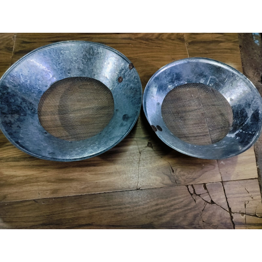 Iron Round Strainer / Poha Chalni / Strainer Colander / Oil Strainer