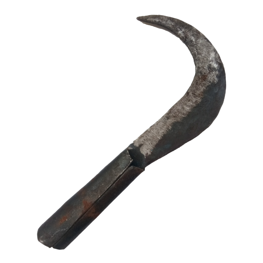 Traditional Curved Iron Tool for Pruning / Weeding / Gardening / Harvesting (Big Size)