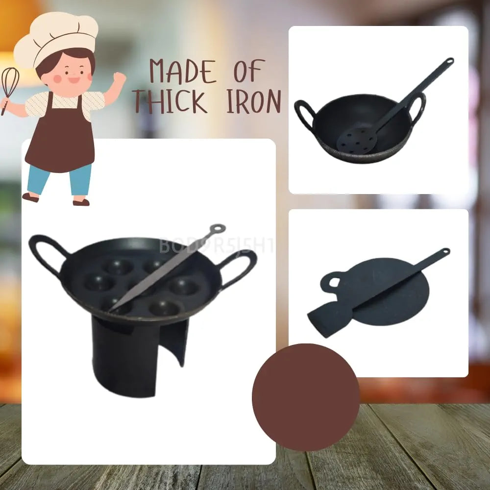 12 Pcs Iron Miniature Kitchen Toy Set – Traditional Kids Cooking Play Set
