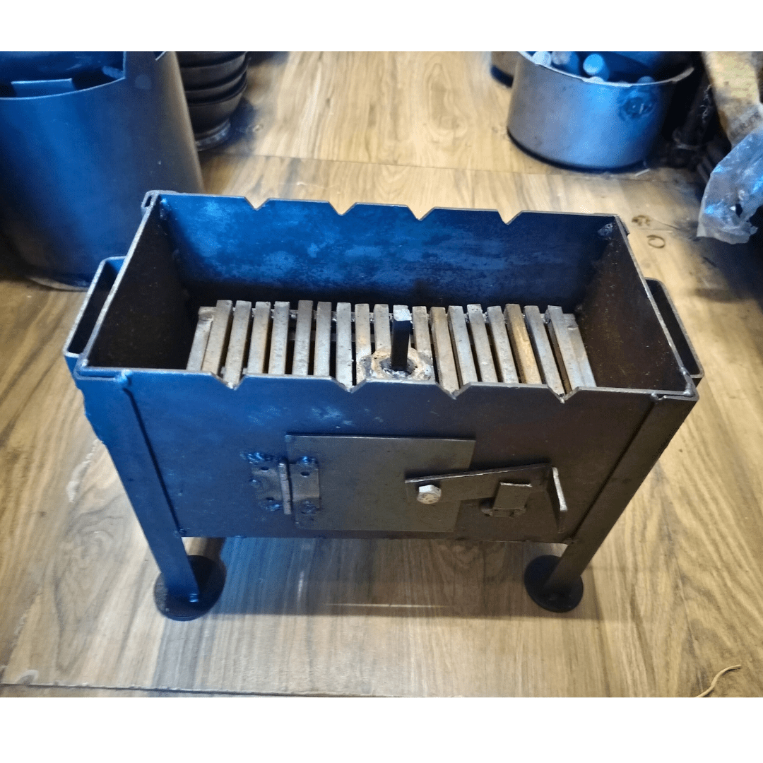 Heavy Iron Barbeque Grill Stand for Gas Stove & Charcoal | Multi-Purpose Tandoor Oven for Home Cooking (15x6x10 inches, 7.5kg)