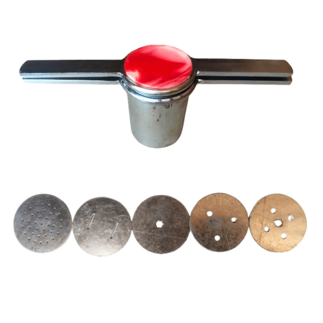 Traditional Galvanized Iron Murukku Maker with 5 Plates – No Rivet, Leakproof Design ( Weight - 600 gm )