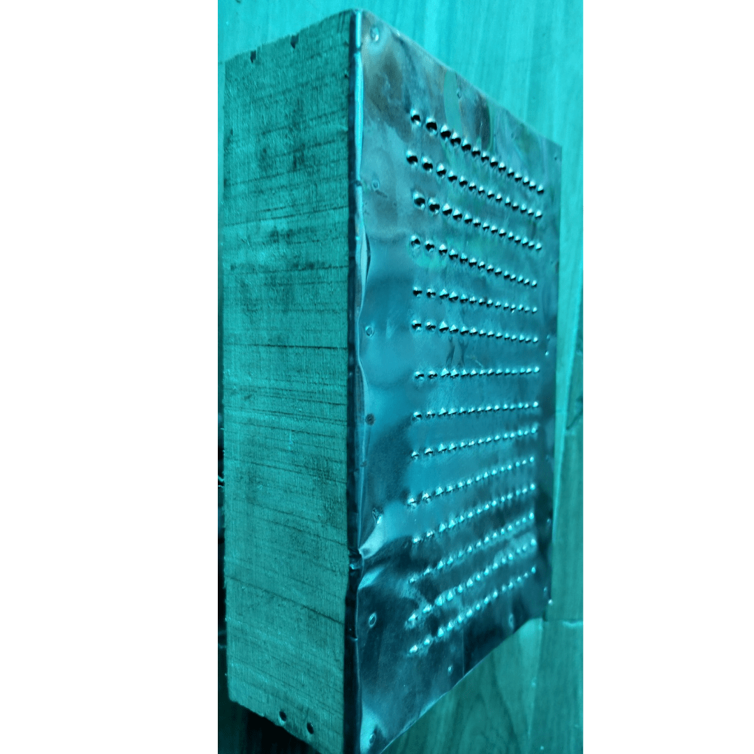 Handmade Wooden & Metal Multi-Purpose Grater | Kaddukas | Heavy-Duty Vegetable Shredder for Roadside Food Stalls