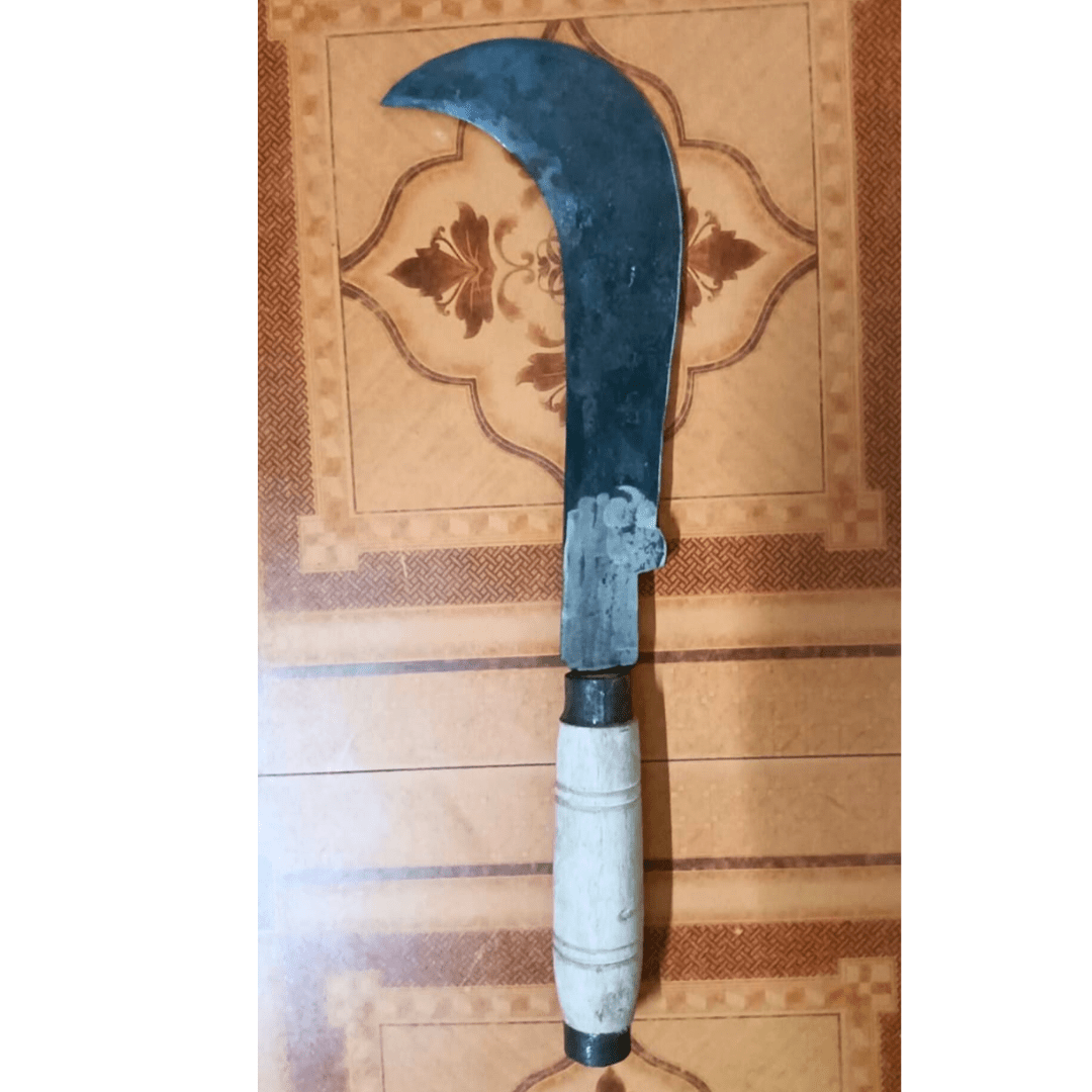 Spring Steel Billhook β Multipurpose Urukku Aruvaal (16" / 18") for Coconut, Tree Cutting & Garden Use
