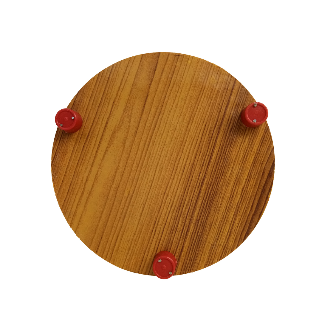 Combo Set for Kitchen - Wooden Mica Chakla Board / Poori Palagai (10 Inch dia, 0.75 inch thick, 500 g) & Belan / Belani / Urulai Kattai (28-30 cm, 400 g)