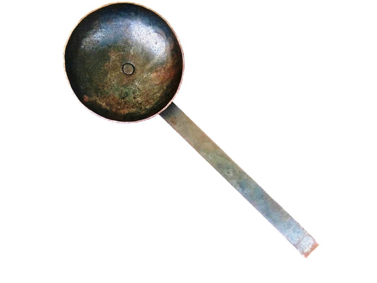 Traditional Iron Incense Burner with Handle - Incense Stand / Dhoop Holder / Sambrani Holder / Dhoobakkal / Dhuni Dani / Dhuni Holder (Black)