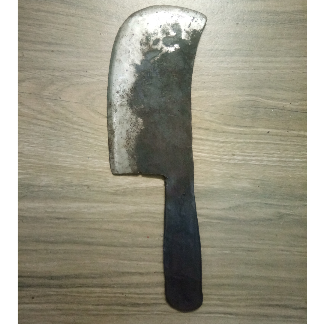 Handmade Iron Cleaver Knife / Meat Knife / Iron Knife - Suitable for Chopping, Slicing and Cutting of Meat (Small Size, 350 β 500 g Weight)