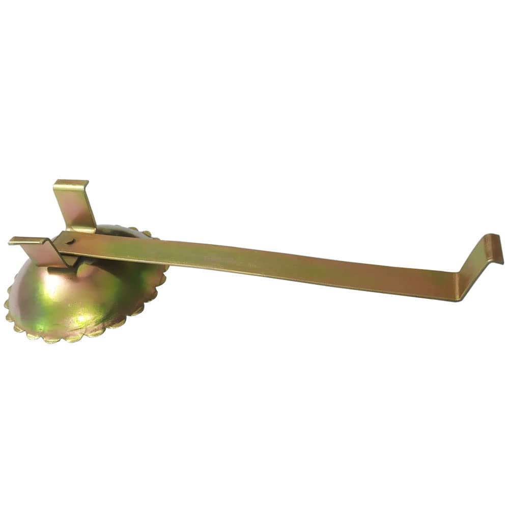 Zinc Coated Iron Incense Burner with Handle β Dhoop Stand / Sambrani Dhoop / Sambrani Karandi (Gold Color)