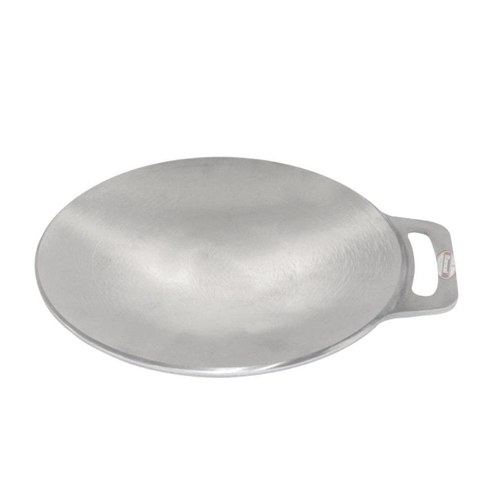 13 Inch Indolium Dosa Tawa for Making Best Dosai, Single Handle, Dishwasher Safe, Concave Base for Stove Top, Low Oil Usage (Shiny Silver, Aluminium)