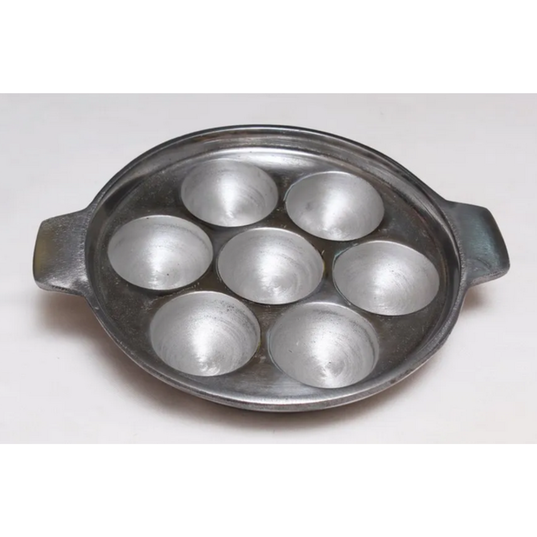 Big Size Indolium 7 Pits Appam Patra / Kuzhi Paniyaram Pan / Paniyara kallu / Ponganalu Chatti