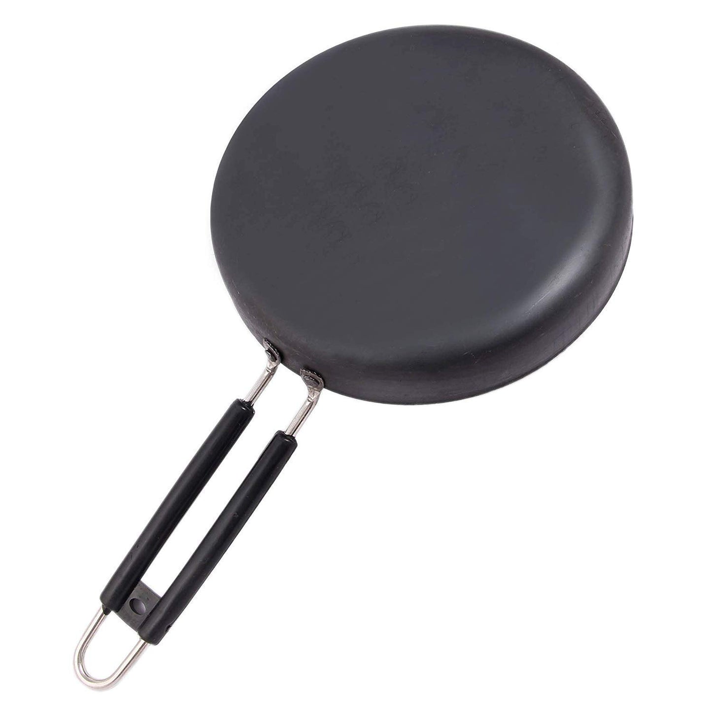 Induction & Gas Compatible Pre-Seasoned Deep Frying Iron Pan with PVC Handle