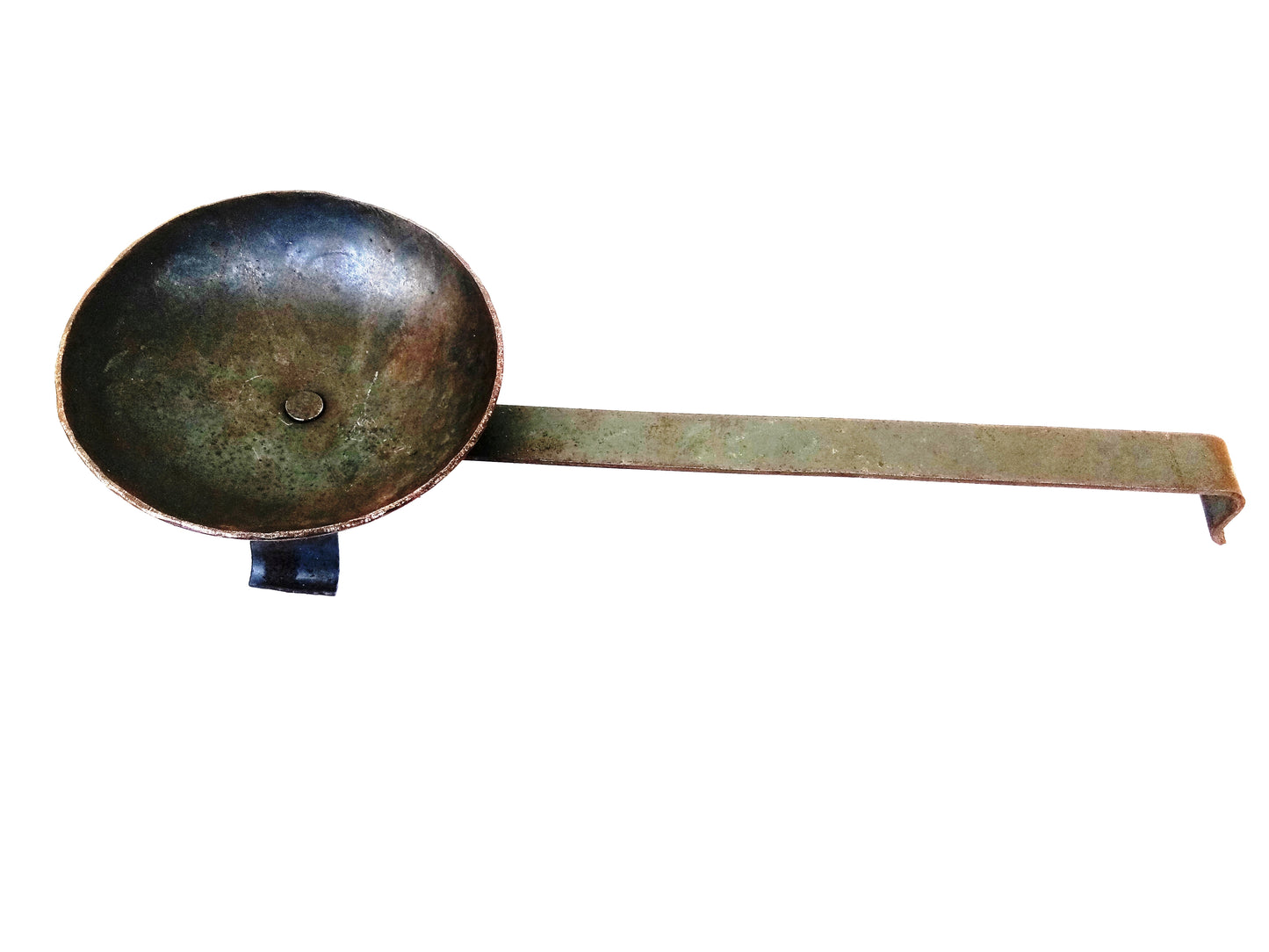 Traditional Iron Incense Burner with Handle - Incense Stand / Dhoop Holder / Sambrani Holder / Dhoobakkal / Dhuni Dani / Dhuni Holder (Black)