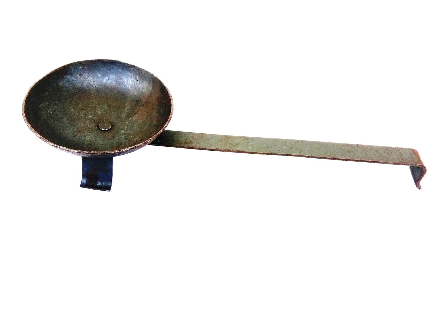 Traditional Iron Incense Burner with Handle - Incense Stand / Dhoop Holder / Sambrani Holder / Dhoobakkal / Dhuni Dani / Dhuni Holder (Black)