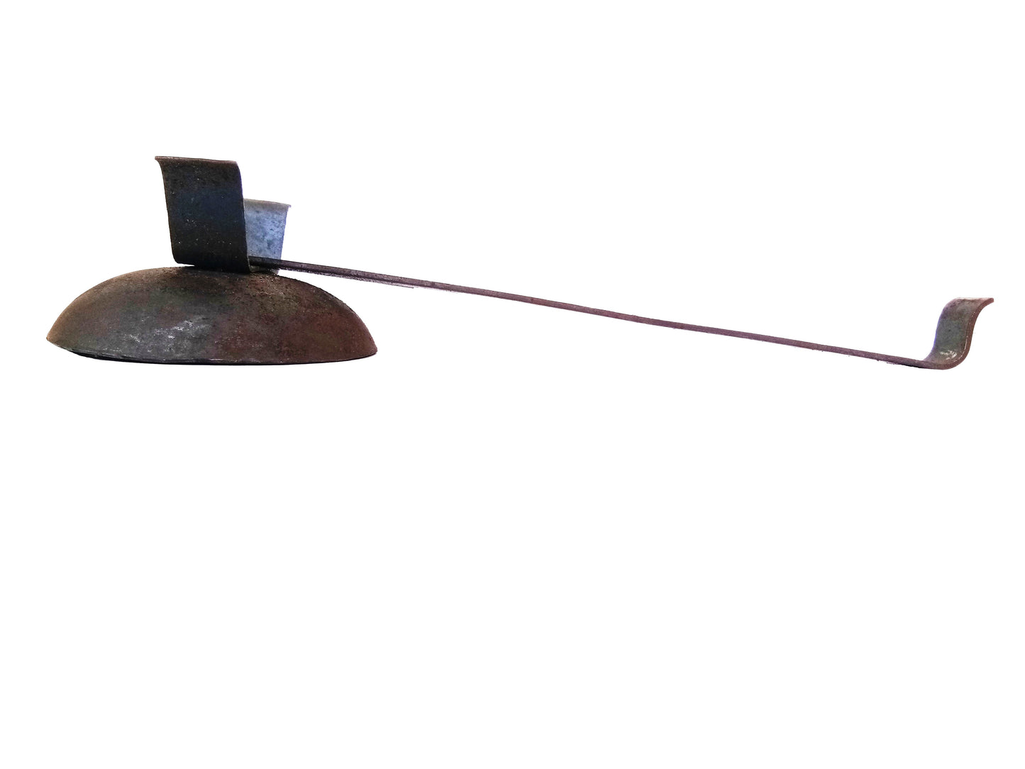 Traditional Iron Incense Burner with Handle - Incense Stand / Dhoop Holder / Sambrani Holder / Dhoobakkal / Dhuni Dani / Dhuni Holder (Black)