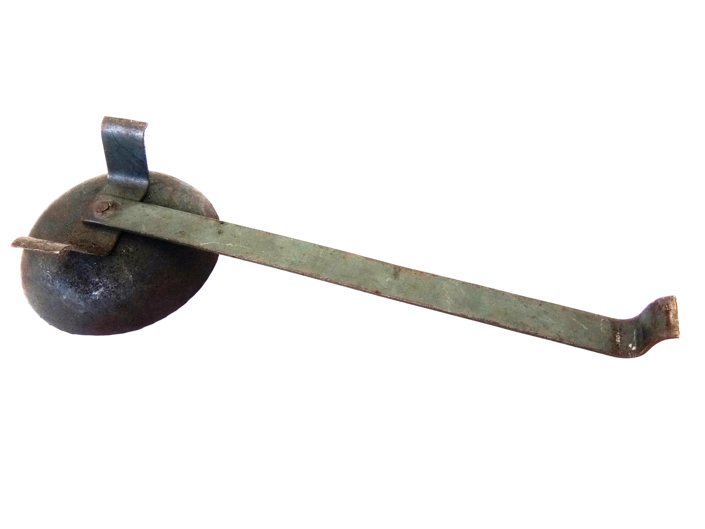 Traditional Iron Incense Burner with Handle - Incense Stand / Dhoop Holder / Sambrani Holder / Dhoobakkal / Dhuni Dani / Dhuni Holder (Black)