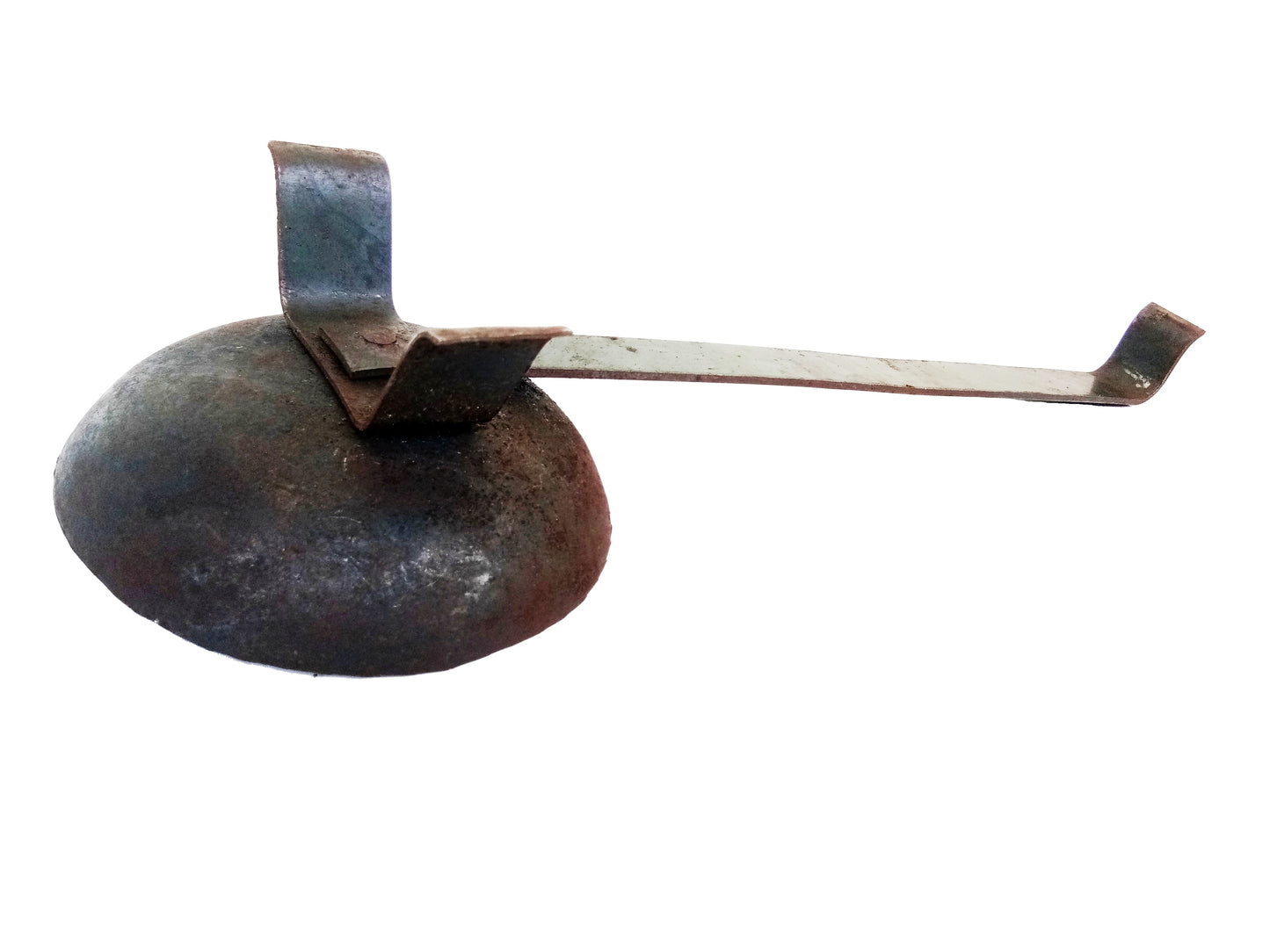 Traditional Iron Incense Burner with Handle - Incense Stand / Dhoop Holder / Sambrani Holder / Dhoobakkal / Dhuni Dani / Dhuni Holder (Black)
