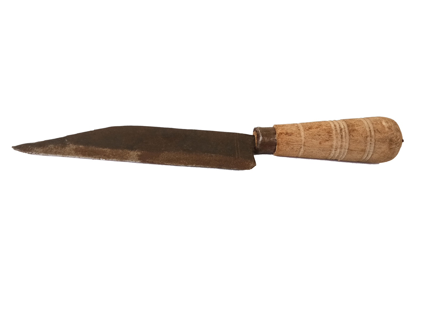 Handmade Iron Knife / Meat Cleaver / Churi Knife for Removing Cow/Goat/Beef Skin with Wooden Handle (Weight: 150 g / Length: 25-28 cm)