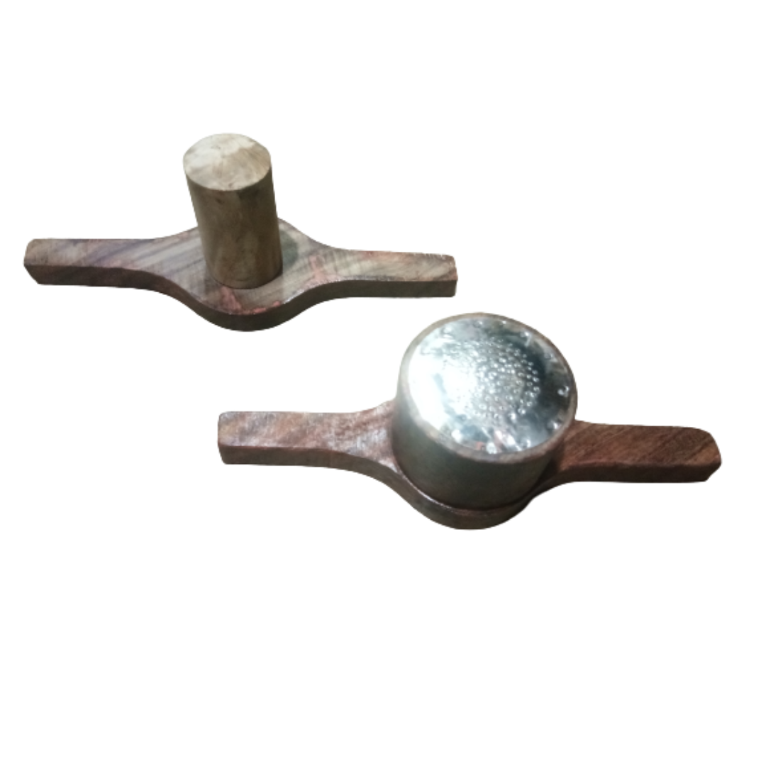 Traditional Wooden Kitchen Press, Idiyappam, Sev Sancha Maker with Stainless Steel Bottom Sheet
