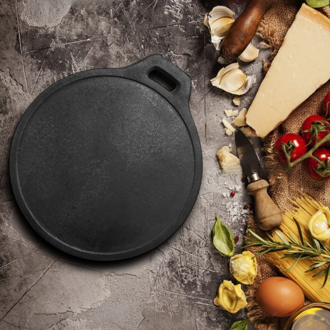 Cast Iron Flat Dosa Tawa (11 Inch, 1.7 Kg)